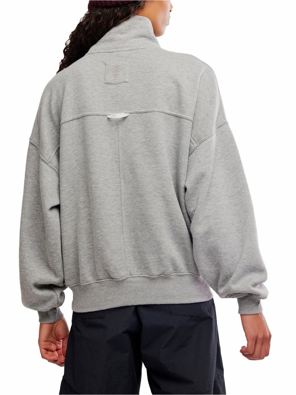 Women's FP Movement On Your Mark Logo Mock Neck Sweatshirt new with tags - Picture 2 of 10